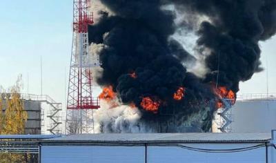 Ракетний обстріл Ладижинської ТЕС/Фото: відкриті джерела